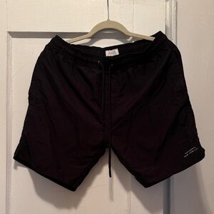 Saturdays New York City Black Elastic Waist Shorts